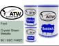 Preview: Ford, Crystal Green Metallic, 60 / XSC-1462C: 500ml Lackdose + 500ml Klarlack + 250ml Härter - Set, von ATW Autoteile West.